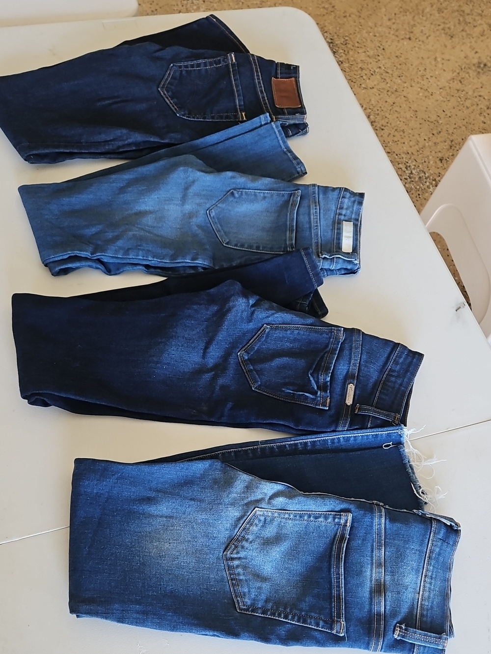 Classic Women's Blue Denim Jeans - Dark and Medium Wash